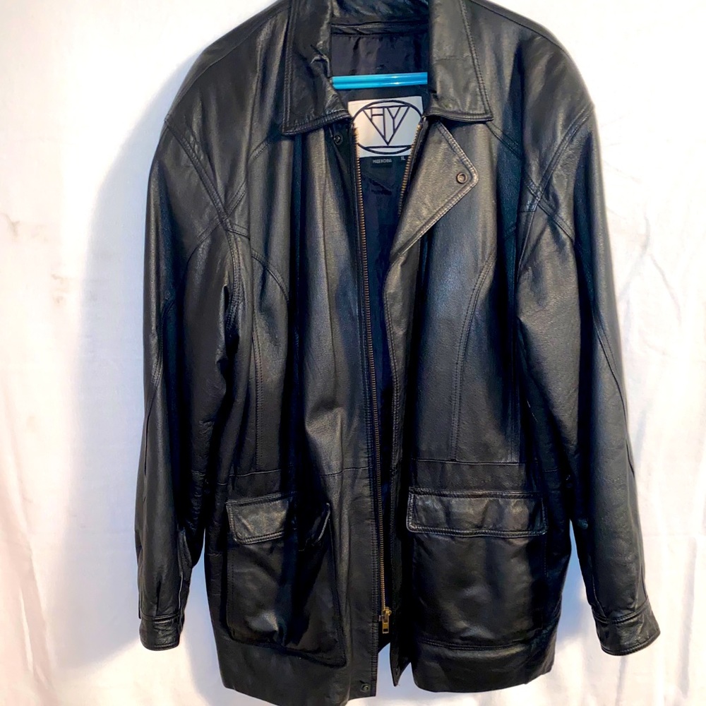 Leather jacket for man winter jacket
